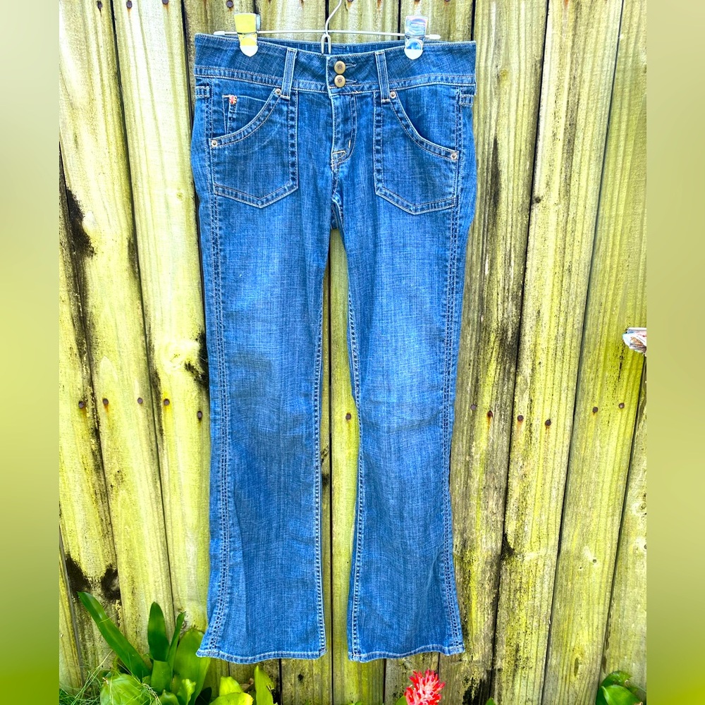 Hudson, Women’s Boot Cut Jeans, Double Fly, Size 28